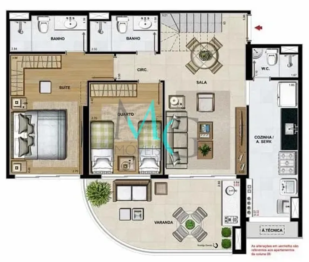 Cobertura, 5 quartos, 247 m² - Foto 51