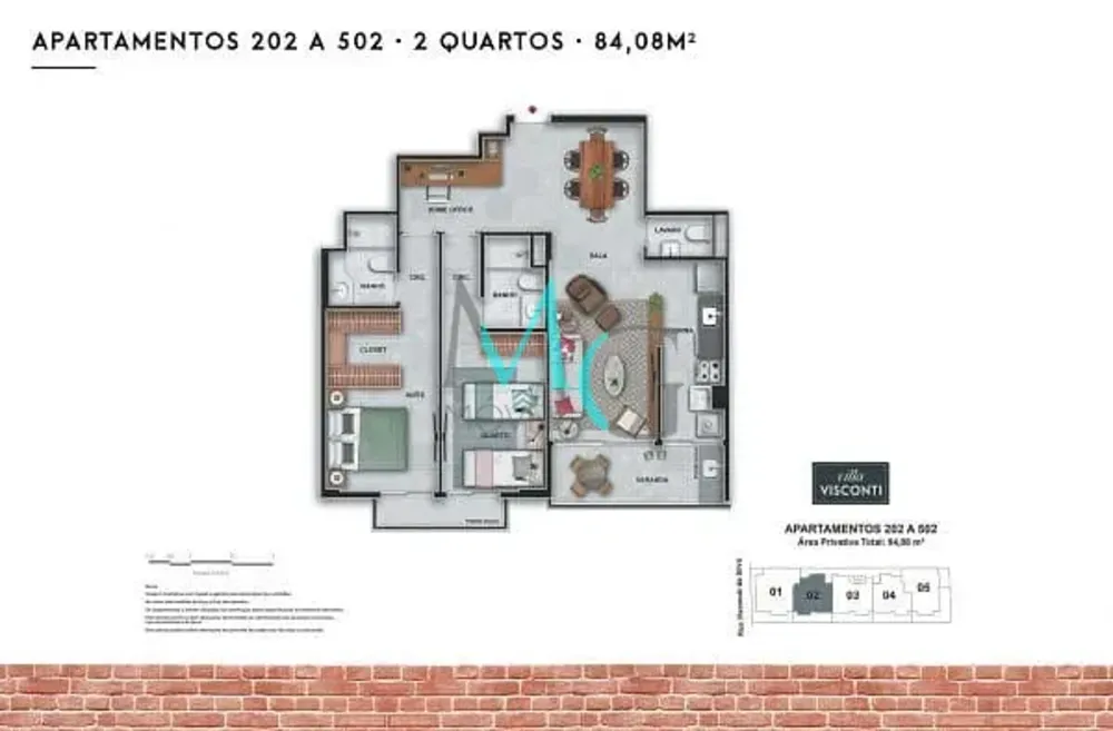 Apartamento, 2 quartos, 78 m² - Foto 8