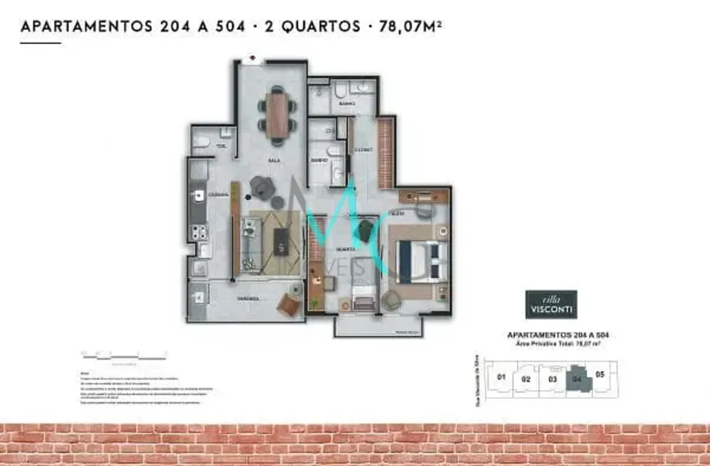 Apartamento, 2 quartos, 78 m² - Foto 12