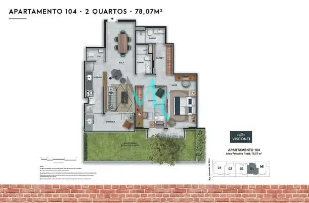 Apartamento, 2 quartos, 78 m² - Foto 17