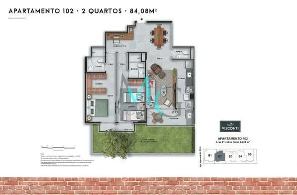 Apartamento, 2 quartos, 78 m² - Foto 14