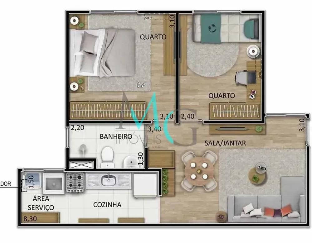 Apartamento, 2 quartos, 83 m² - Foto 15