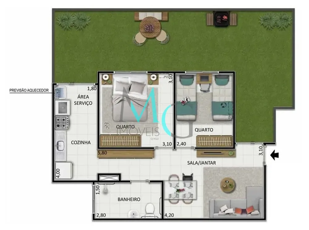 Apartamento, 2 quartos, 83 m² - Foto 39