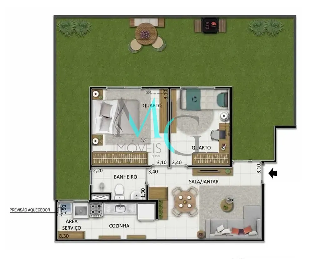 Apartamento, 2 quartos, 83 m² - Foto 42