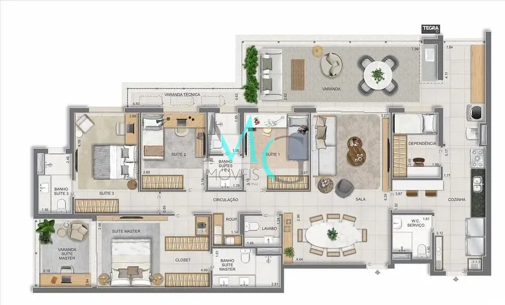 Apartamento, 4 quartos, 275 m² - Foto 114