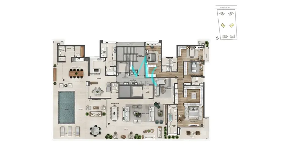 Apartamento, 4 quartos, 268 m² - Foto 64