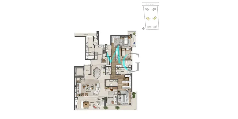 Apartamento, 4 quartos, 268 m² - Foto 60