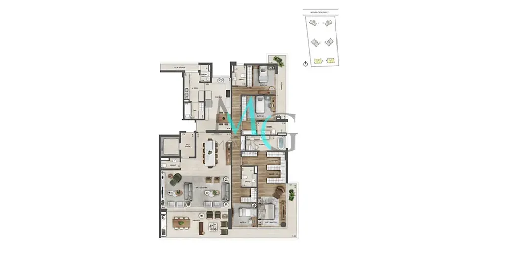 Apartamento, 4 quartos, 268 m² - Foto 61