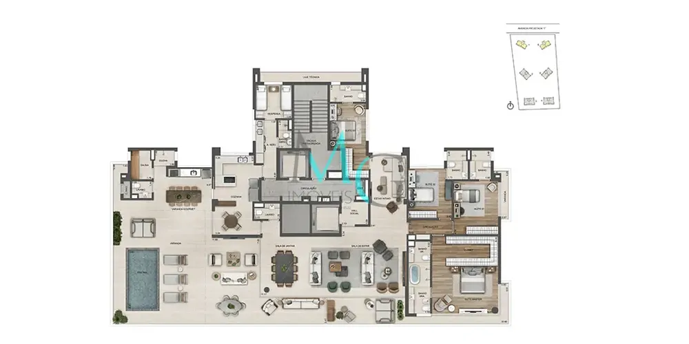 Apartamento, 4 quartos, 268 m² - Foto 63