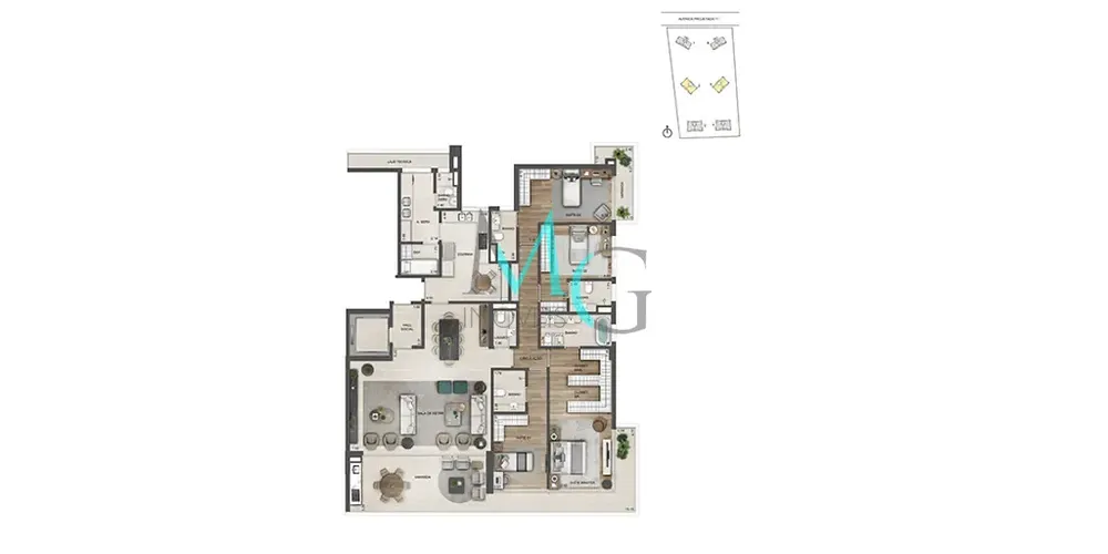 Apartamento, 4 quartos, 268 m² - Foto 59