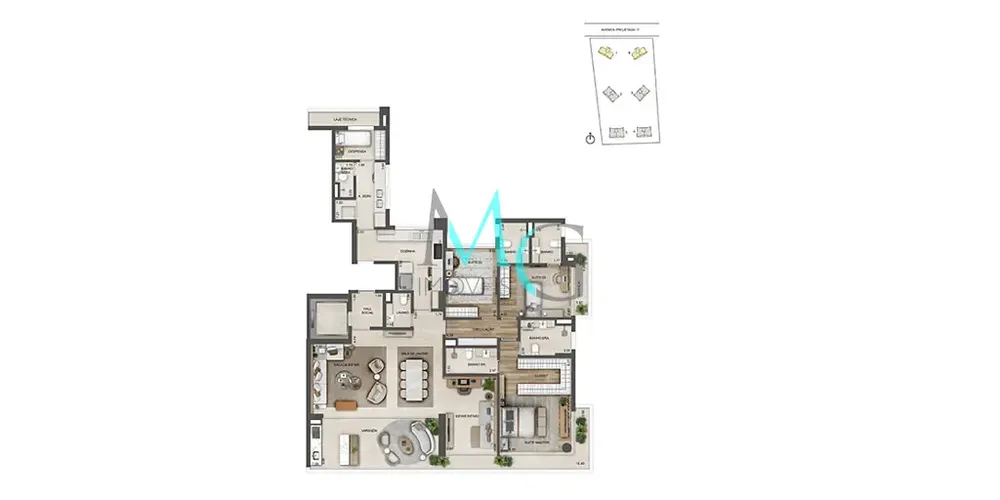 Apartamento, 4 quartos, 268 m² - Foto 58