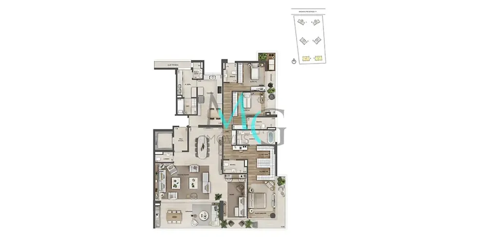 Apartamento, 4 quartos, 268 m² - Foto 62
