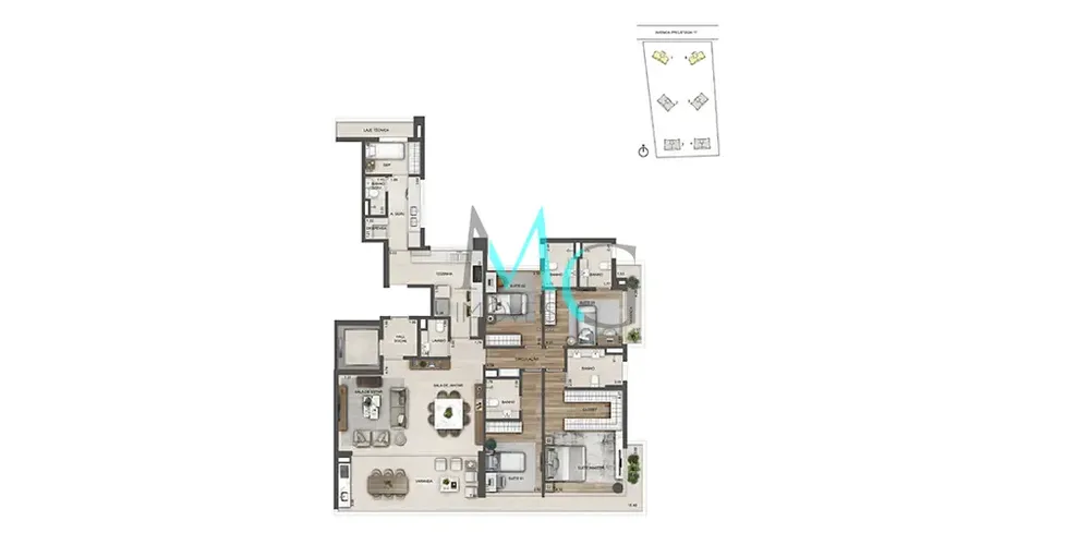 Apartamento, 4 quartos, 268 m² - Foto 57