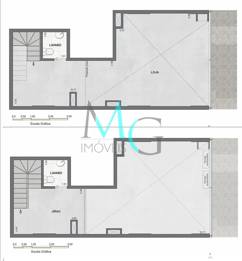 Loja-Salão, 80 m² - Foto 3