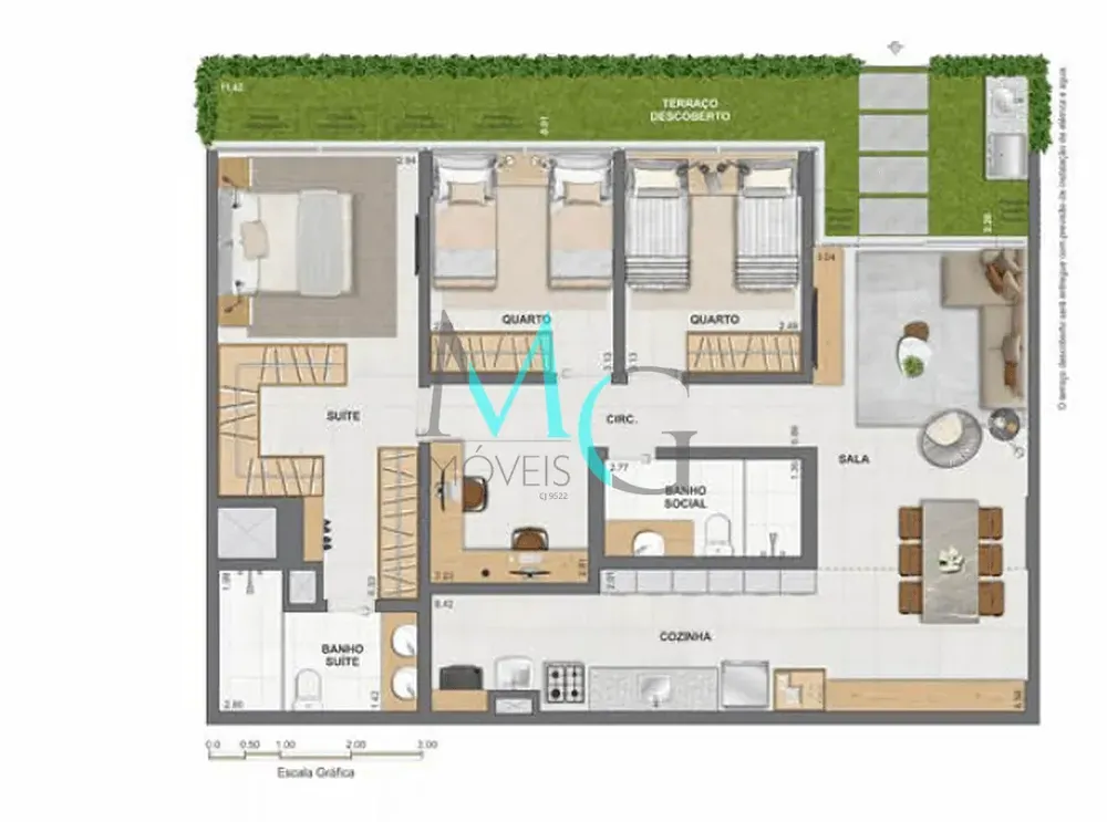 Apartamento, 2 quartos, 102 m² - Foto 55
