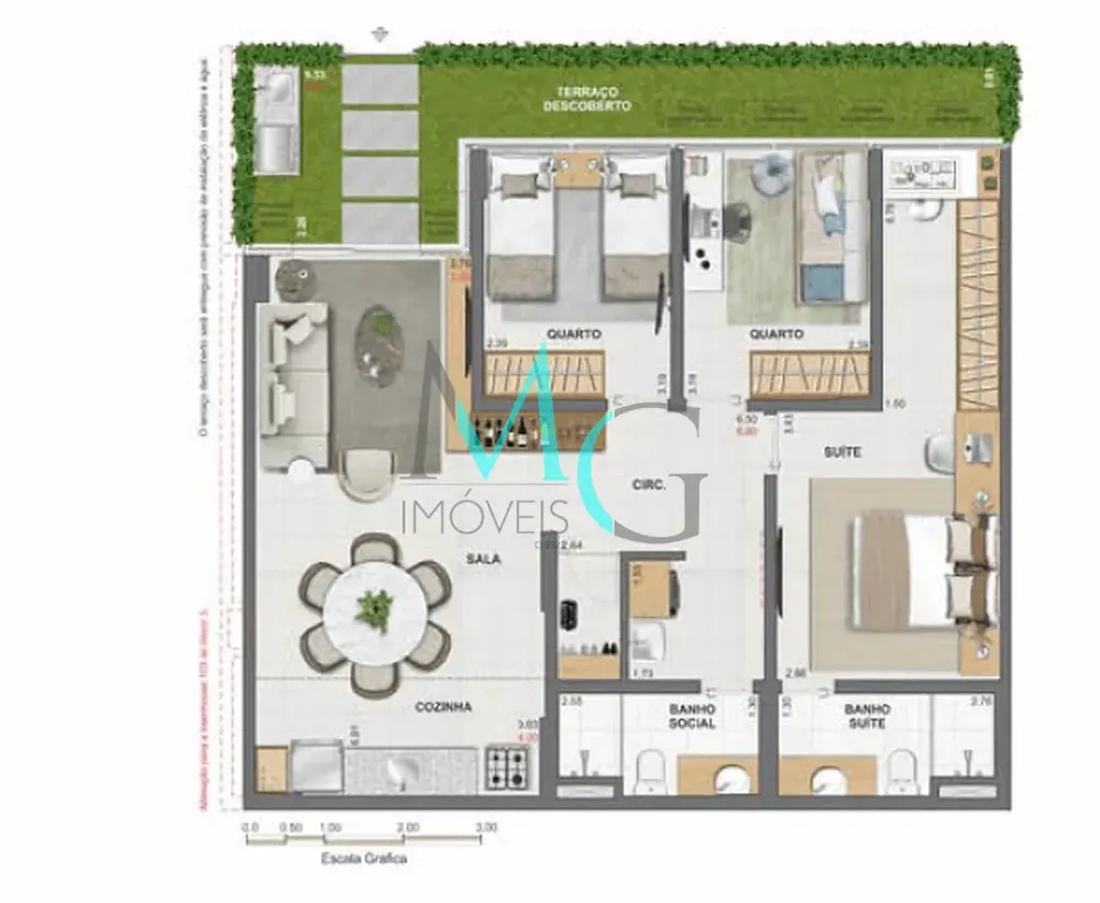Apartamento, 2 quartos, 102 m² - Foto 44