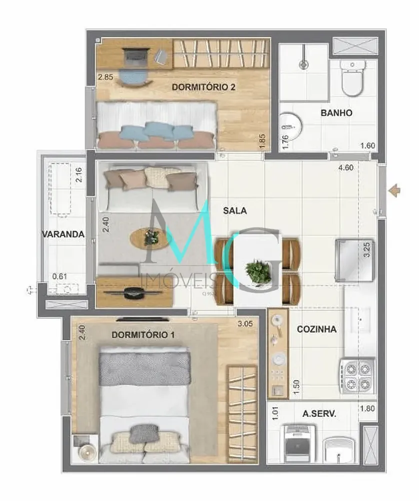 Apartamento, 2 quartos, 67 m² - Foto 26