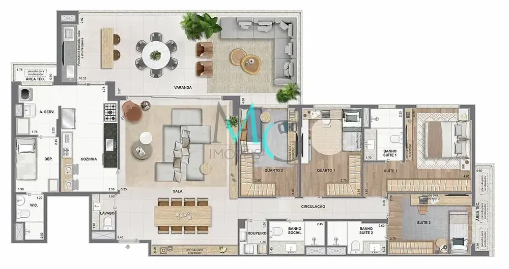 Apartamento, 3 quartos, 151 m² - Foto 58