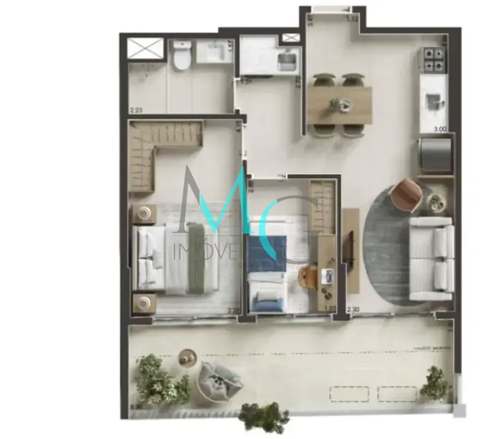 Apartamento, 1 quarto, 34 m² - Foto 34