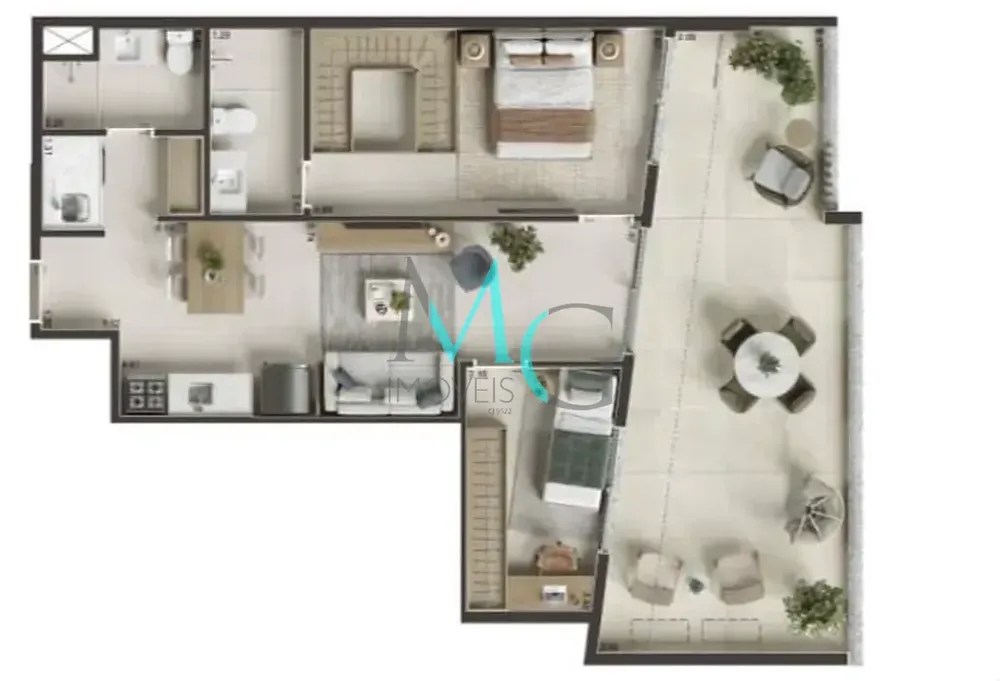 Apartamento, 1 quarto, 34 m² - Foto 37