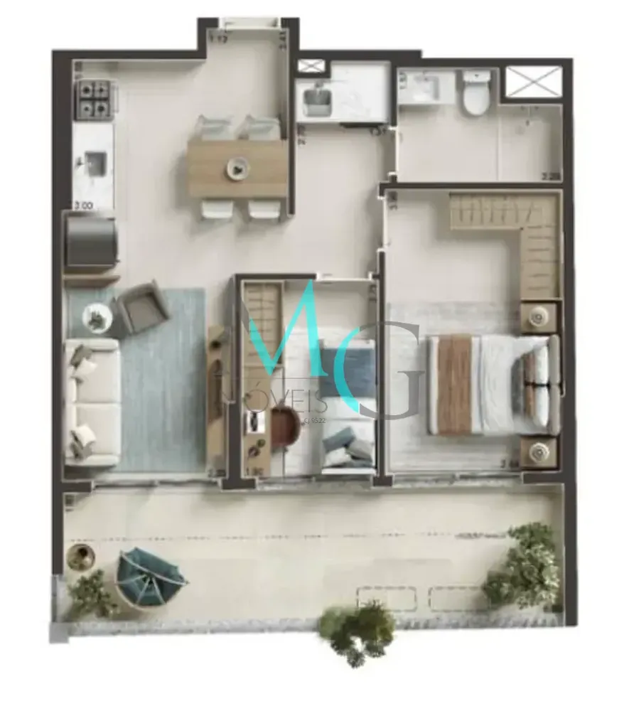 Apartamento, 1 quarto, 34 m² - Foto 32