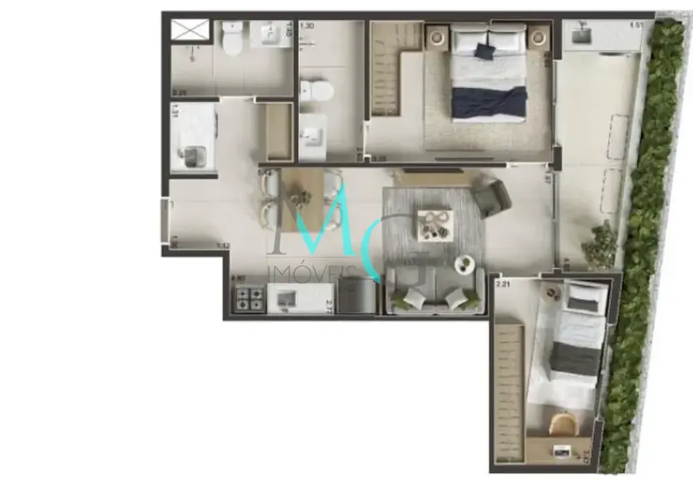 Apartamento, 1 quarto, 34 m² - Foto 31