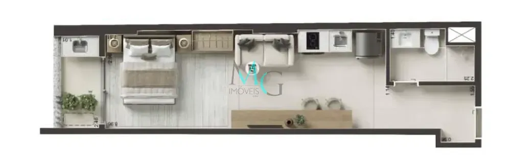 Apartamento, 1 quarto, 33 m² - Foto 22
