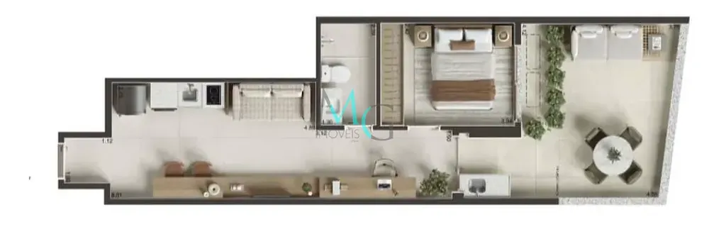 Apartamento, 1 quarto, 33 m² - Foto 30
