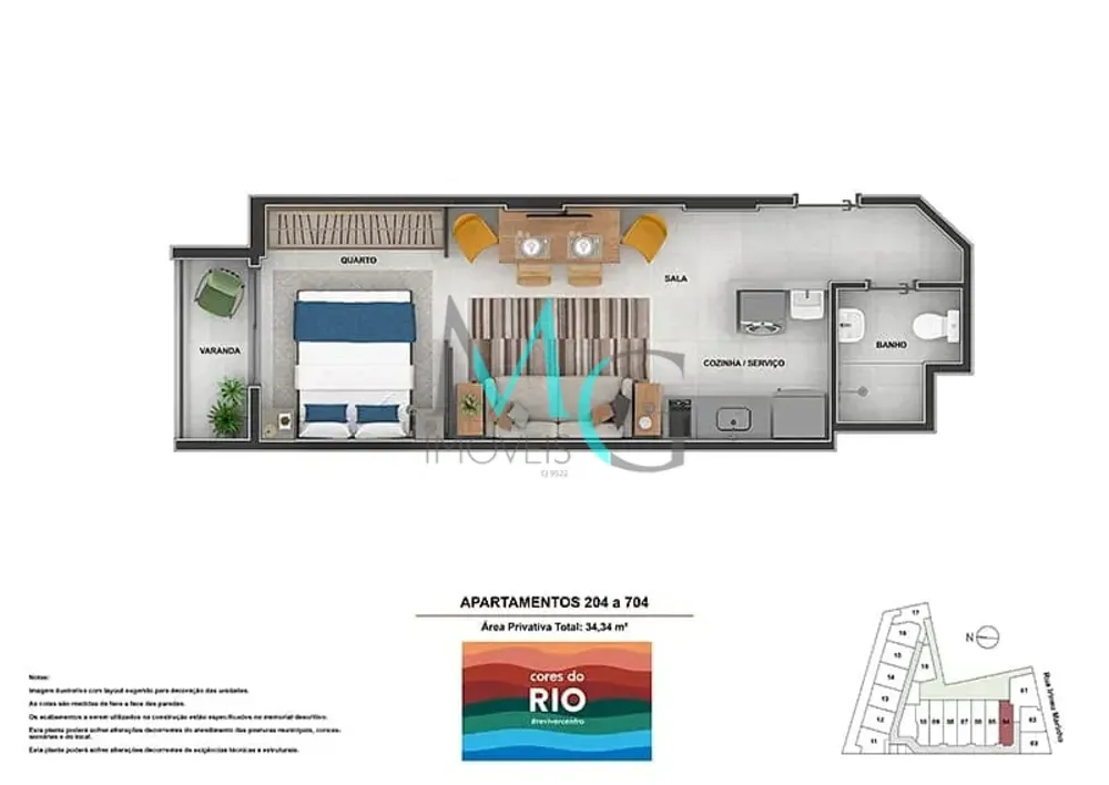 Apartamento, 1 quarto, 35 m² - Foto 7