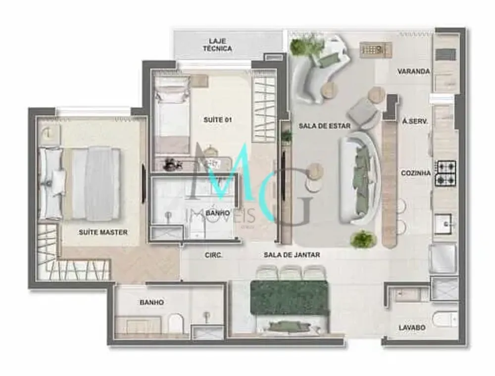 Apartamento, 2 quartos, 74 m² - Foto 66