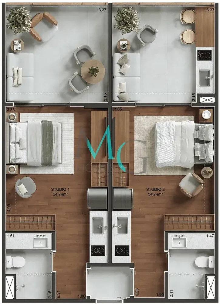 Apartamento, 3 quartos, 99 m² - Foto 52