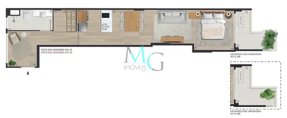 Apartamento, 1 quarto, 45 m² - Foto 19