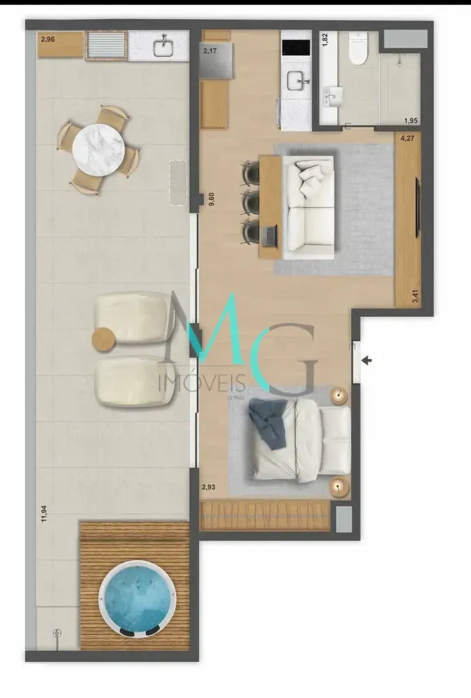 Apartamento, 1 quarto, 32 m² - Foto 29