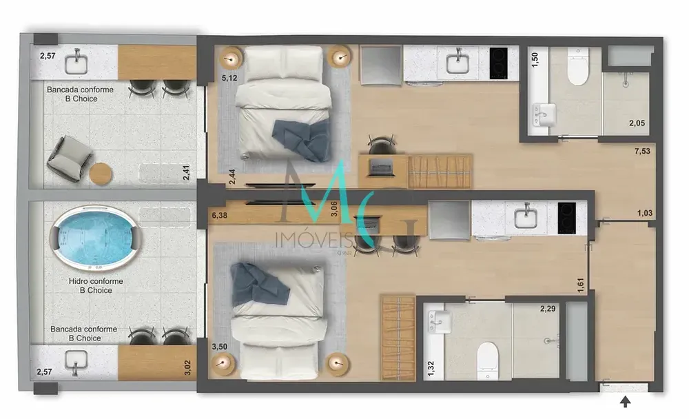 Apartamento, 1 quarto, 32 m² - Foto 27