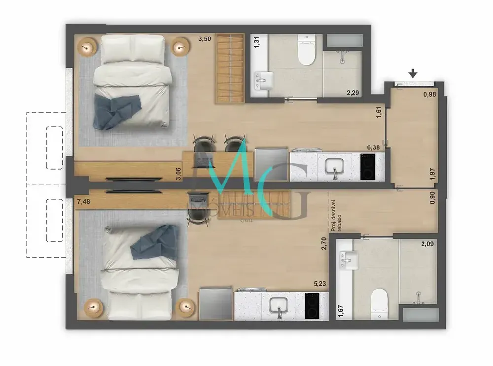 Apartamento, 1 quarto, 32 m² - Foto 19