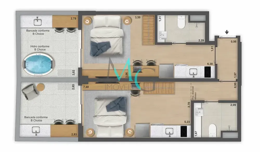 Apartamento, 1 quarto, 32 m² - Foto 25