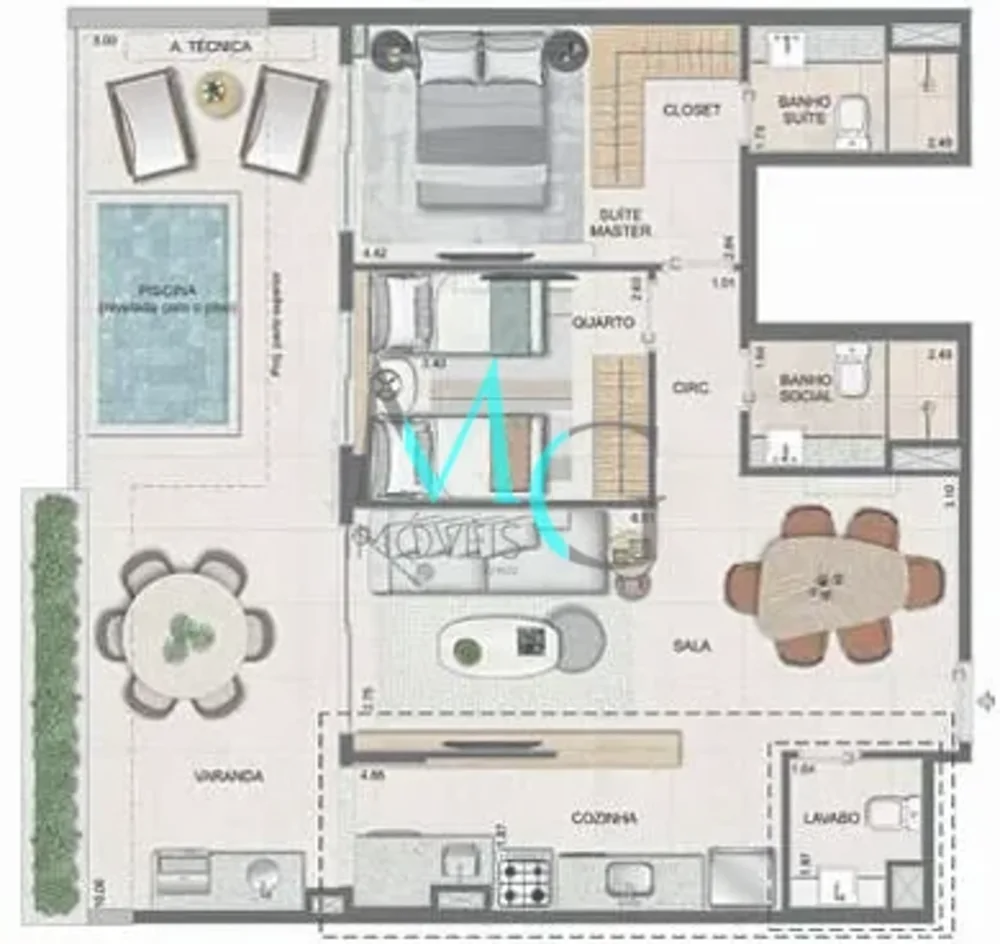 Apartamento, 3 quartos, 96 m² - Foto 30