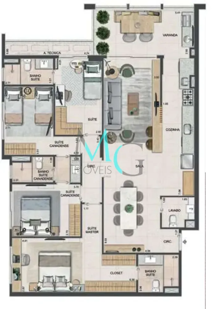 Apartamento, 3 quartos, 96 m² - Foto 24