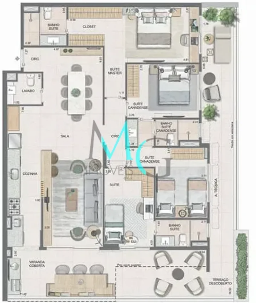Apartamento, 3 quartos, 96 m² - Foto 28