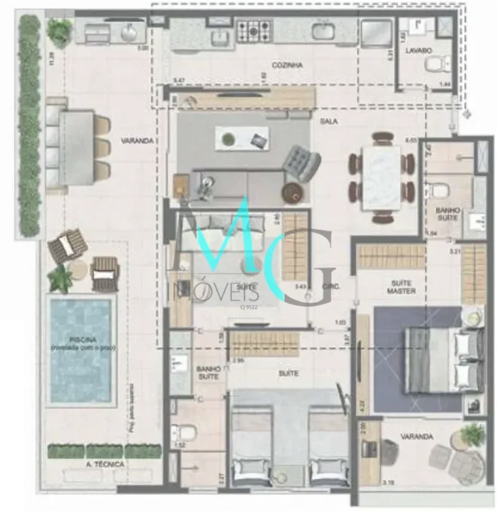 Apartamento, 3 quartos, 96 m² - Foto 33