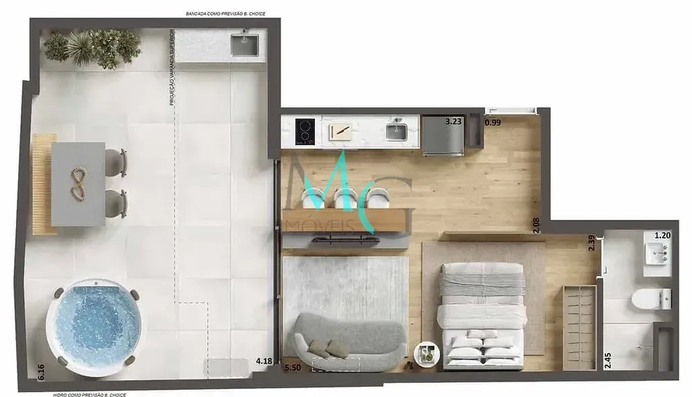 Apartamento, 1 quarto, 39 m² - Foto 23