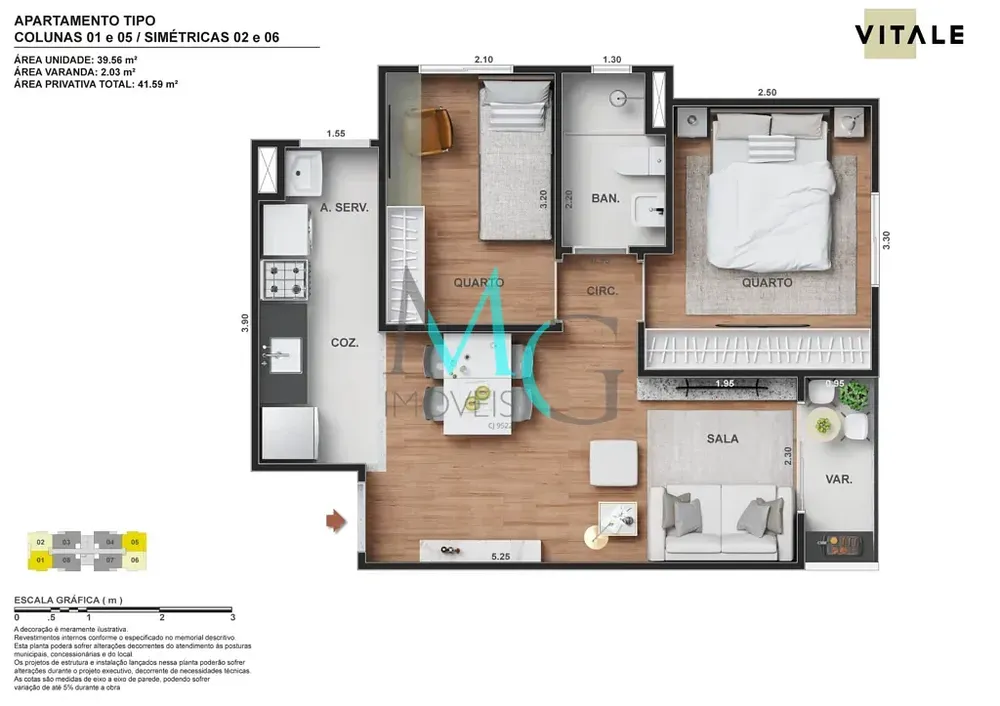 Apartamento, 2 quartos, 55 m² - Foto 8