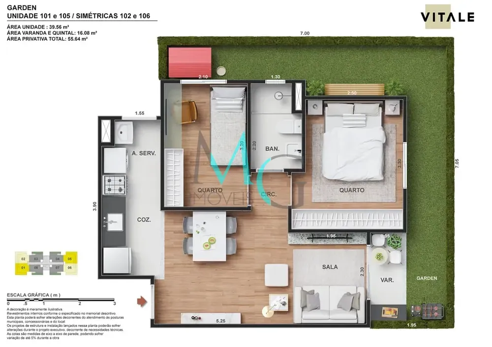Apartamento, 2 quartos, 55 m² - Foto 12