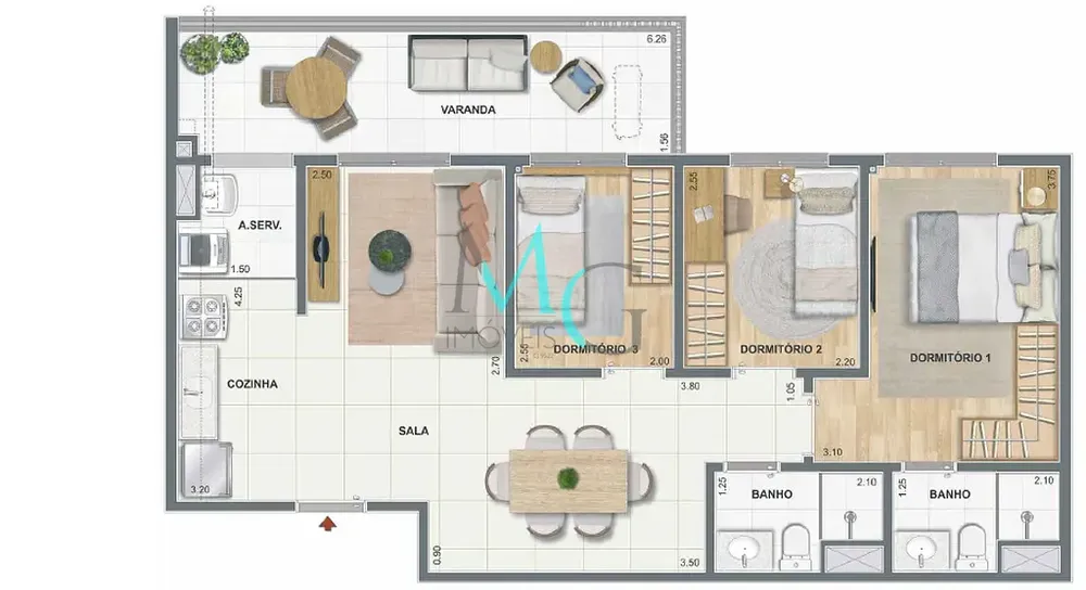 Apartamento, 2 quartos, 53 m² - Foto 35