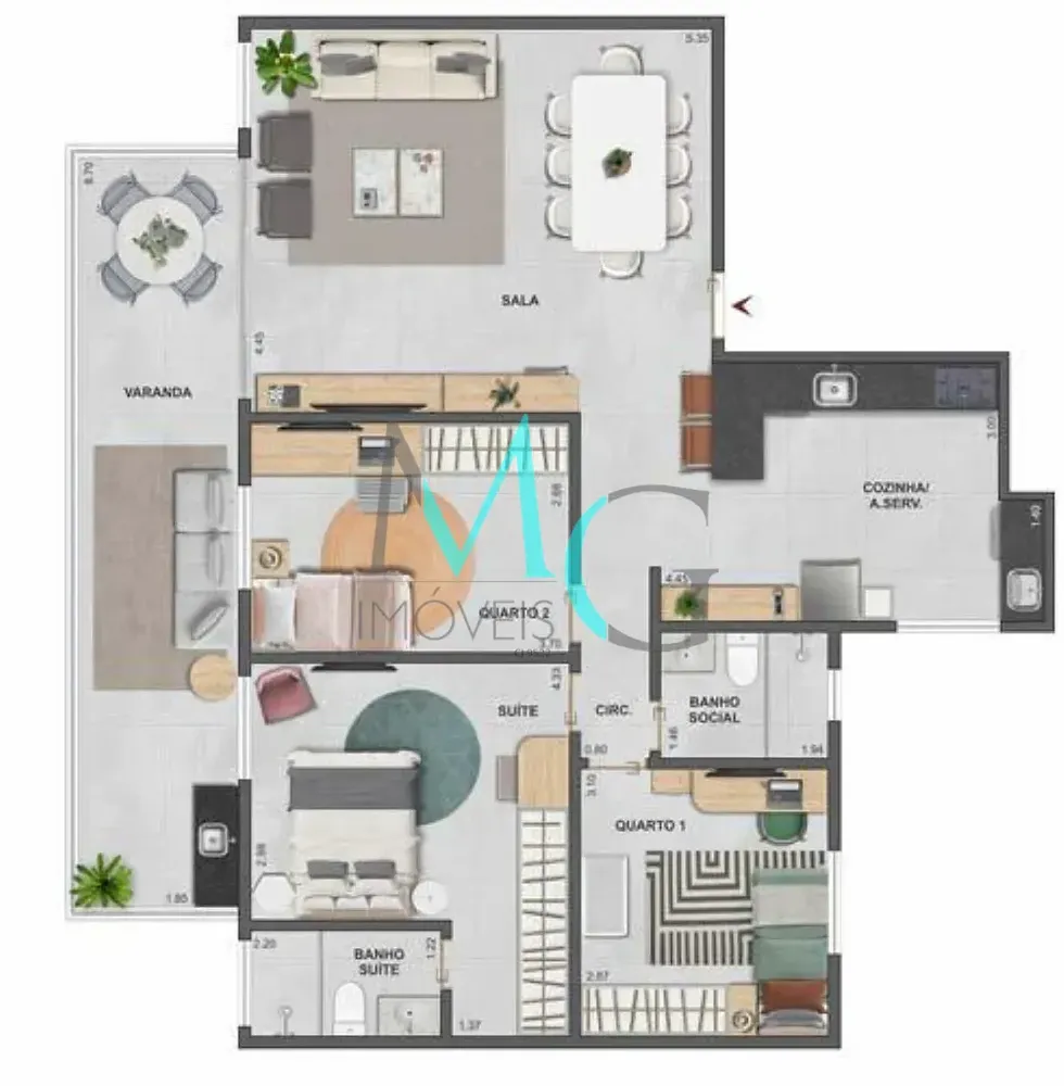 Apartamento, 2 quartos, 82 m² - Foto 19