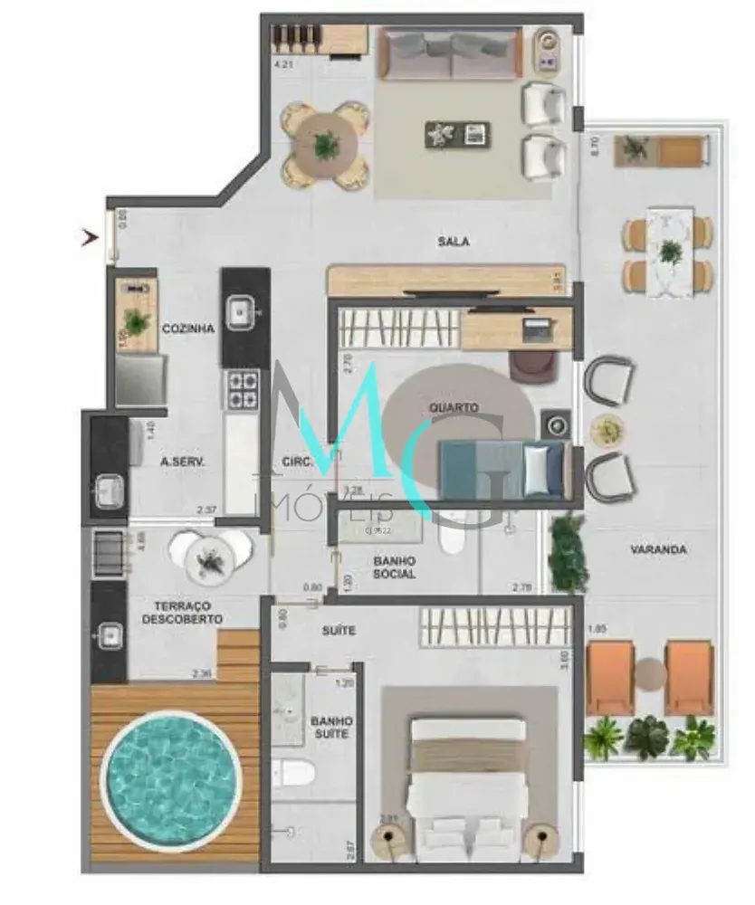 Apartamento, 2 quartos, 82 m² - Foto 20