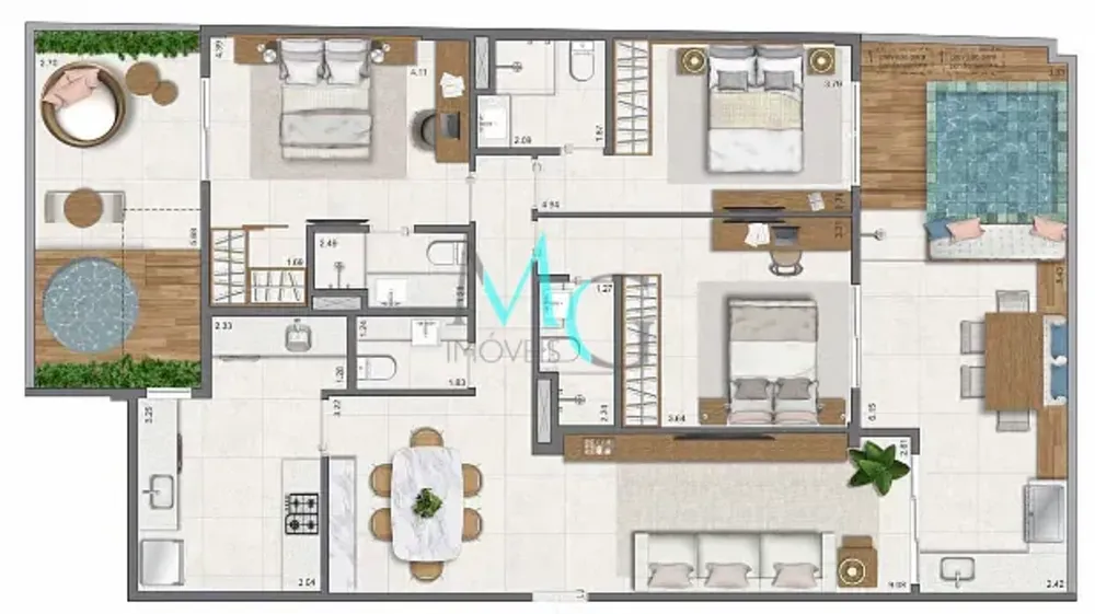 Apartamento, 3 quartos, 111 m² - Foto 57