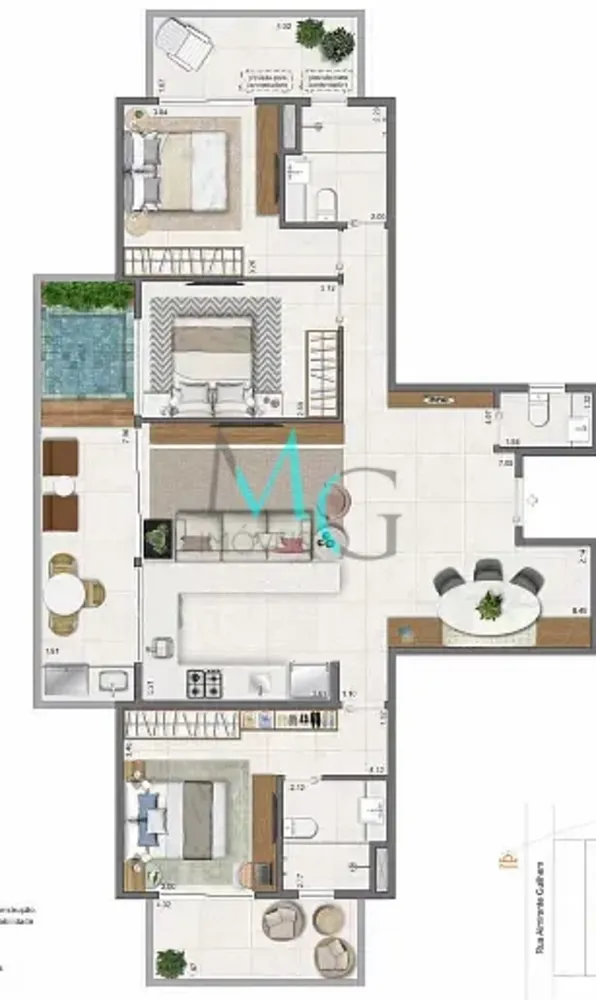 Apartamento, 3 quartos, 111 m² - Foto 51