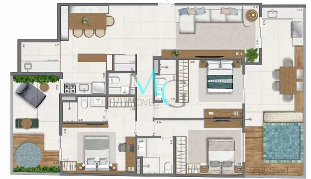 Apartamento, 3 quartos, 111 m² - Foto 58
