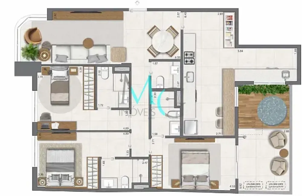 Apartamento, 3 quartos, 111 m² - Foto 55